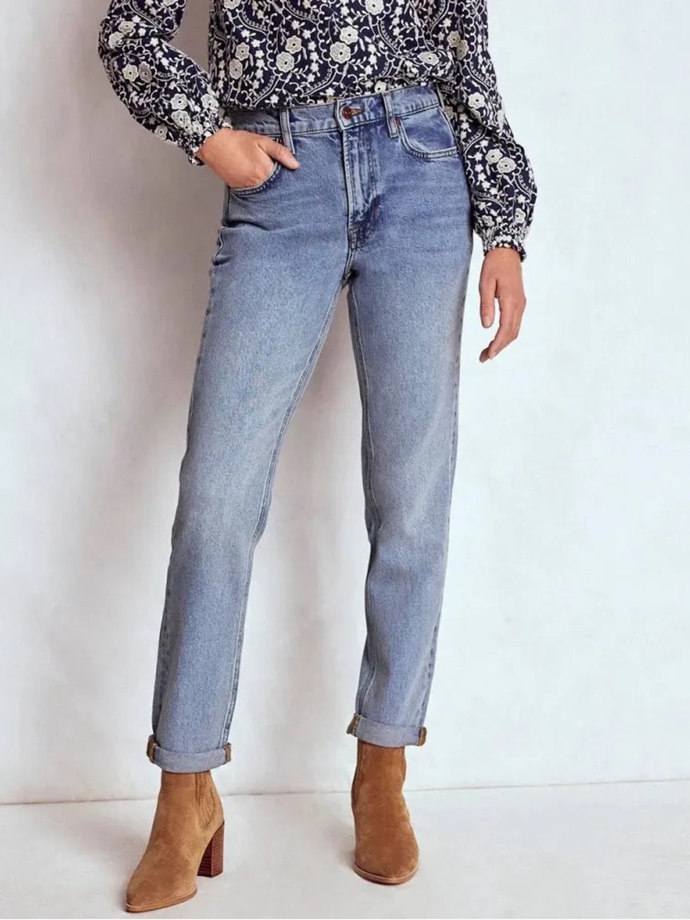 BODEN Girlfriend Jeans relaxed‎ fit straight leg 30/8